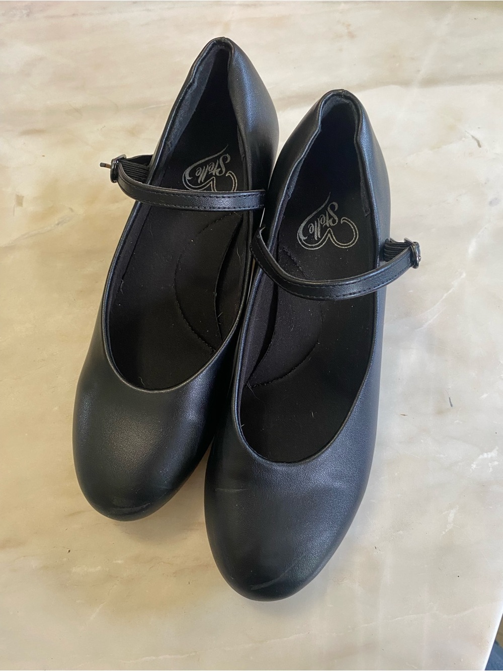 stella character dance shoes Black Mary Jane sz 6
